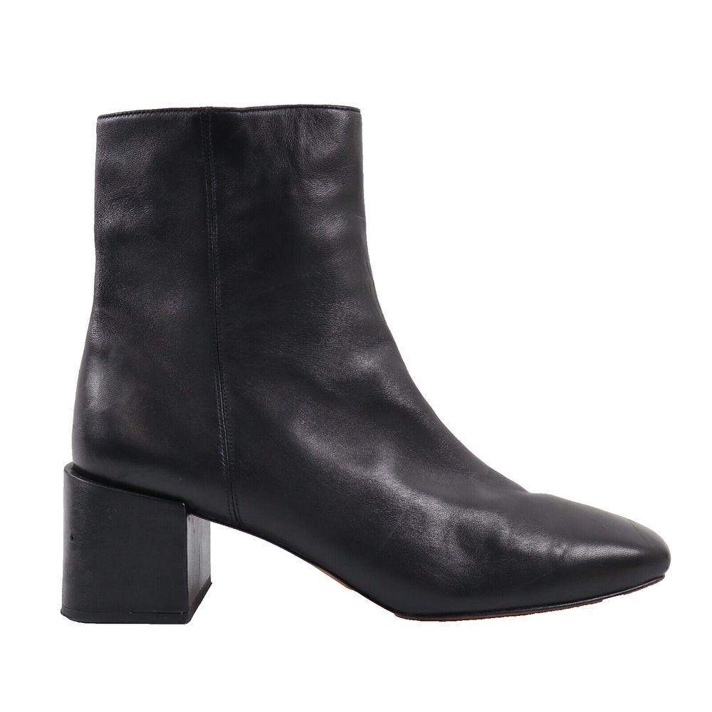 🔥Vince Women's Tillie Leather Ankle Boots, Black 9.5US/39.5EU MSRP$395